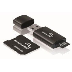 Cartão de Memória Micro SD com Adaptador Multilaser 32 GB Mc113