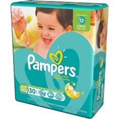 Fralda Pampers Total Confort Tamanho XXG 30 Unidades Peso Indicado +14kg