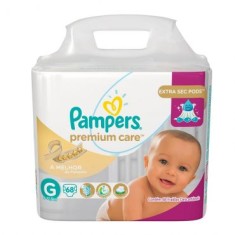 Fralda Pampers Nova Premium Care Tamanho G Jumbo 68 Unidades Peso Indicado 9 - 12,5kg