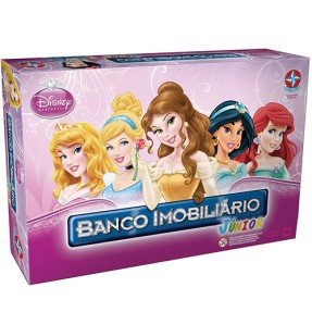Jogo Banco Imobiliário Júnior Princesas Estrela