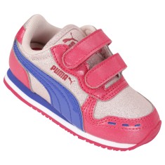 Tênis Puma Infantil (Menina) Casual Cabana Racer Glitter V