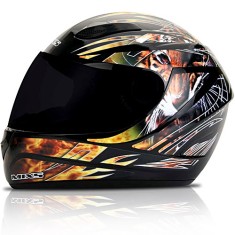 Capacete Mixs Mx Fokker Fechado Fecho de engate rápido