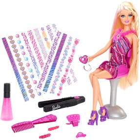 Boneca Barbie Tatuagem de Cabelo Mattel