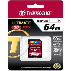 Cartão de Memória SDXC Transcend Ultimate 64 GB TS64GSDXC10U1