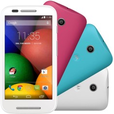 Smartphone Motorola Moto E E DTV Colors Edition TV Digital 4GB XT1025 5,0 MP 2 Chips Android 4.4 (Kit Kat) Wi-Fi 3G