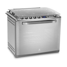 Fogão de Embutir Electrolux 5 Bocas Acendimento Automático Acabamento Inox Grill 76RXE