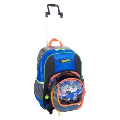 Mochila com Rodinhas Escolar Sestini Hot Wheels 16Z GG 64142