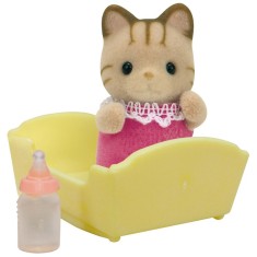 Boneca Sylvanian Families Bebê Gato Listrado Epoch