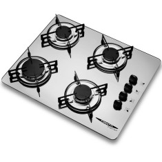 Cooktop Fogatti 4 Bocas Acendimento Superautomático V400 Espelhado