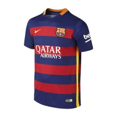 Camisa Torcedor Barcelona I 2015/16 Infantil sem número Nike