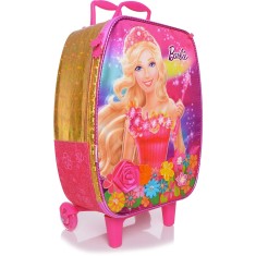 Mochila com Rodinhas Escolar Sestini com Carrinho Barbie e o Portal Secreto