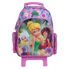 Mochila com Rodinhas Escolar Dermiwil Fadas 60198 G