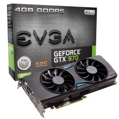 Placa de Video NVIDIA GeForce GTX 970 4 GB GDDR5 256 Bits EVGA 04G-P4-3975-KR