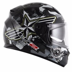 Capacete LS2 FF320 Fechado Visor Solar Viseira Antirrisco