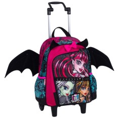 Mochila com Rodinhas Escolar Sestini Monster High 16Z M 64192