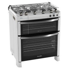 Fogão de Piso Esmaltec 5 Bocas Acendimento Automático com Forno Duplo Diamante