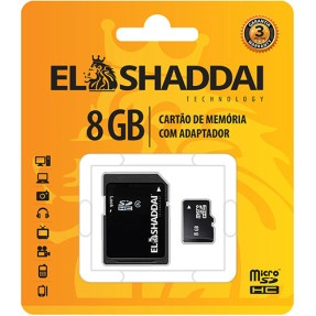 Cartão de Memória SDHC com Adaptador El Shaddai 8 GB 60981
