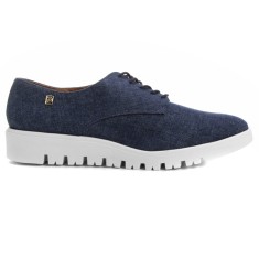 Tênis Loucos e Santos Feminino Casual Flatform Jeans
