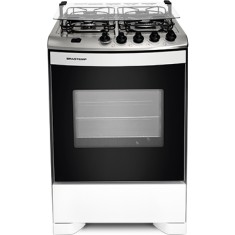 Fogão de Piso Brastemp Clean Maxi 4 Bocas Acendimento Automático BFS4NAB