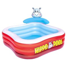 Piscina Inflável 511 l Quadrada Bestway Play Center Hipopótamo