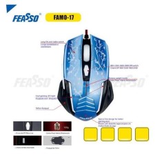 Mouse Óptico Gamer USB FAMO-17 - Feasso