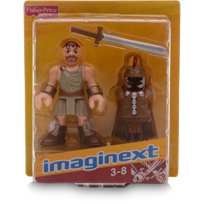 Boneco Guerreiro com Amardura Bege e Verde - Mattel