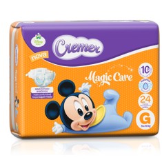 Fralda Cremer Disney Baby Tamanho G Prático 24 Unidades Peso Indicado 9 - 13kg