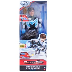 Boneco Max Steel Max Espada e Lançador Y5573 - Mattel