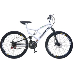 Bicicleta Mountain Bike Colli Bikes 18 Marchas Aro 26 Suspensão Full Suspension Freio a Disco GPS 220