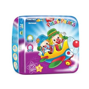 Fralda G&B Higiênicos Patati Patatá Ultra Proteção Tamanho XG Jumbo 16 Unidades Peso Indicado +13kg