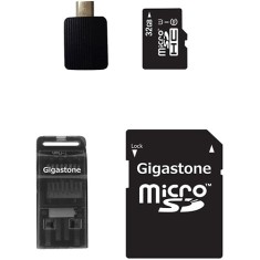 Cartão de Memória Micro SDHC com Adaptador Gigastone Professional 32 GB GS-4IN1C1032G-R