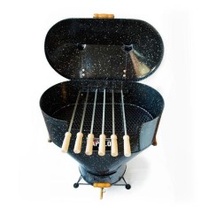 Churrasqueira Carvão Gás Weber Apolo 10 Blue