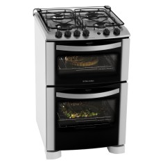 Fogão de Piso Electrolux Celebrate Duplo Forno 4 Bocas Acendimento Automático com Forno Duplo 56DB
