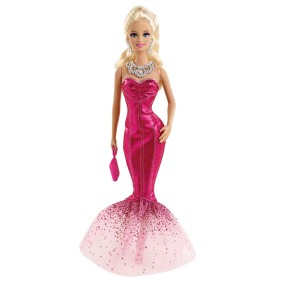 Boneca Barbie Pink & Fabulous Vestido Longo Mattel