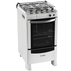Fogão de Piso Esmaltec 4 Bocas Acendimento Automático Safira