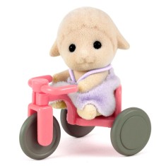 Boneca Sylvanian Families Bebê Ovelha com Triciclo Epoch