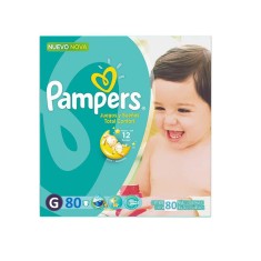 Fralda Pampers Total Confort Tamanho G 80 Unidades Peso Indicado 9 - 12,5kg