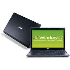 Notebook Acer Intel Core i5 2430M 2ª Geração 6GB de RAM HD 500 GB LED 15,6" Windows 7 Home Basic AS5750-6415