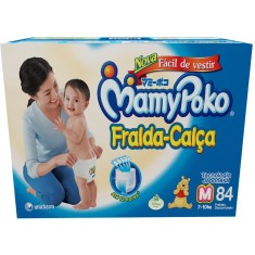 Fralda de Vestir MamyPoko Fralda-Calça Tamanho M 84 Unidades Peso Indicado 7 - 10kg