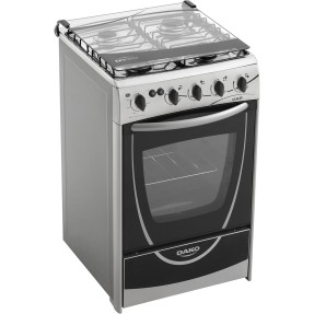 Fogão de Piso Dako Campeões Classe Inox 4 Bocas Acendimento Automático Acabamento Inox FGDK004PCLDC0IN