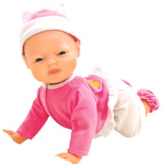 Boneca Bebê Te Amo Engatinha Cotiplás
