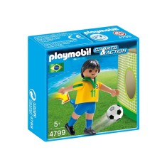 Boneco Playmobil Sports and Action Jogador de Futebol do Brasil 4799 - Sunny