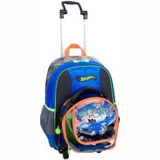 Mochila com Rodinhas Escolar Sestini Hot Wheels Hot Wheels 16Z G 64144