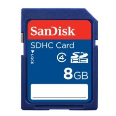 Cartão de Memória SDHC SanDisk 8 GB SDSDB-008G