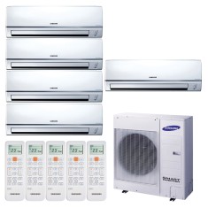 Ar Condicionado Multi Split Samsung Neo Forte 34100 BTUs Inverter Controle Remoto Quente/Frio RJ100F5HXBA / MH052FNBA / MH026FNBA
