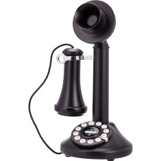 Telefone com Fio Crosley 1920's Candlestick Phone CR64