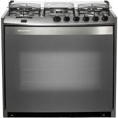 Fogão de Embutir Brastemp 5 Bocas Acendimento Automático Acabamento Inox BYS5QBR