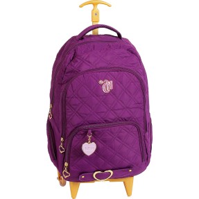 Mochila com Rodinhas Escolar Dermiwil Capricho Capricho Love 19346