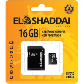 Cartão de Memória SDHC com Adaptador El Shaddai 16 GB 60982