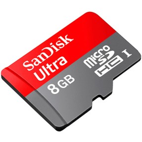 Cartão de Memória Micro SDHC-I com Adaptador SanDisk Ultra 8 GB SDSDQUI-008G